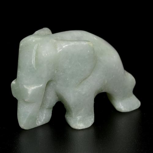 53.78カラットの天然薄いグレージェダイト、ファンシーシェイプ、オペーク