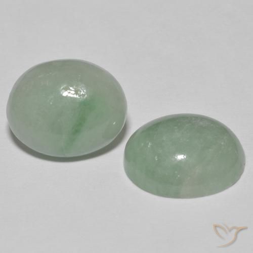 10.08ctw 天然 Medium Light Green ジェダイト, 楕円形, オペーク
