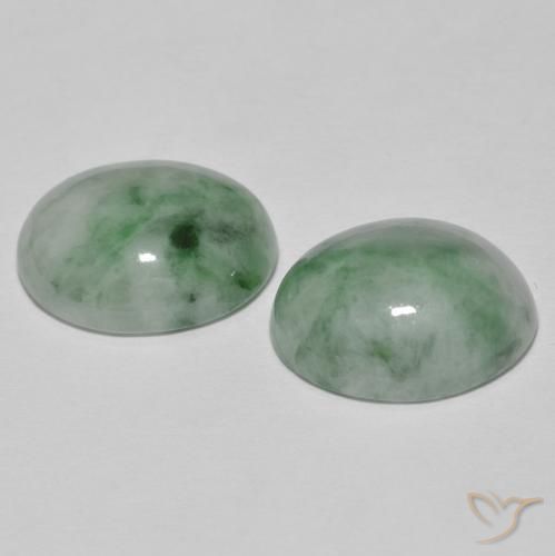 Shop natural 9.60ct 灰色がかった緑 ジェダイト gems, 楕円形, from ミャンマー at GemSelect. In stock, global shipping!