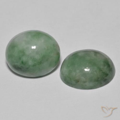 Shop natural 9.41ct 灰色がかった緑 ジェダイト gems, 楕円形, from ミャンマー at GemSelect. In stock, global shipping!