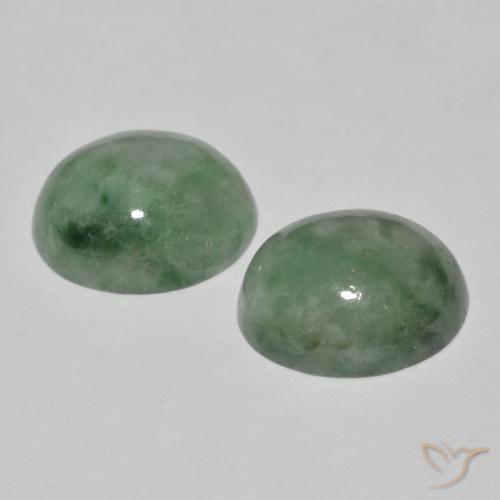 Shop natural 9.41ct 灰色がかった緑 ジェダイト gems, 楕円形, from ミャンマー at GemSelect. In stock, global shipping!
