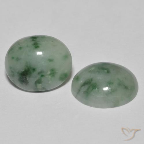 Shop natural 7.79ct 灰色がかった緑 ジェダイト gems, 楕円形, from ミャンマー at GemSelect. In stock, global shipping!