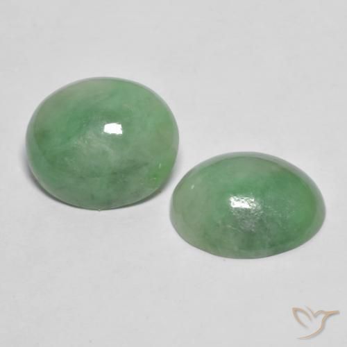 Shop natural 8.16ct 薄いセージグリーン ジェダイト gems, 楕円形, from ミャンマー at GemSelect. In stock, global shipping!