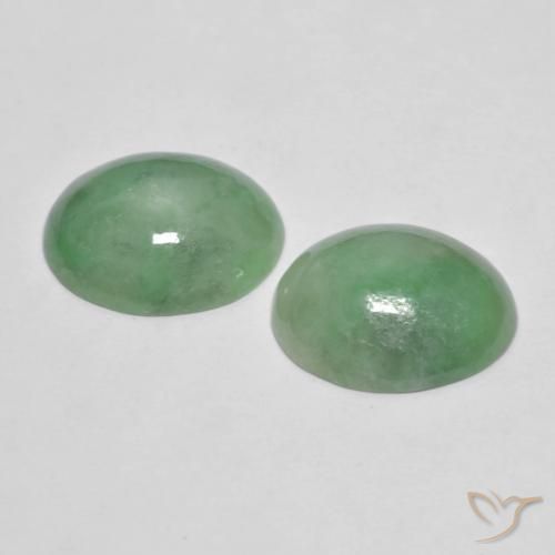 Shop natural 8.16ct 薄いセージグリーン ジェダイト gems, 楕円形, from ミャンマー at GemSelect. In stock, global shipping!