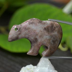 47.04カラットの天然マルチカラー碧玉、ファンシーシェイプ、オペーク