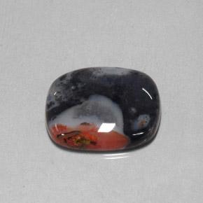 10.78カラットの天然マルチカラージャスパー（19.1×16 mm・クッションカット）
