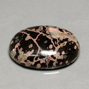 9.81カラットの天然マルチカラージャスパー（18×13.1 mm・オーバルカット）