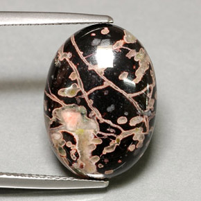 9.81カラットの天然マルチカラージャスパー（18×13.1 mm・オーバルカット）