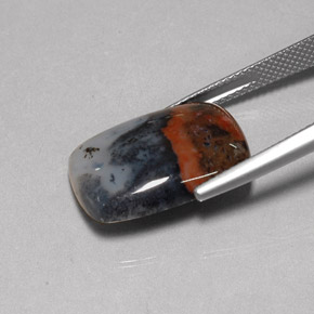 10.67カラットの天然マルチカラージャスパー（19.1×14 mm・クッションカット）