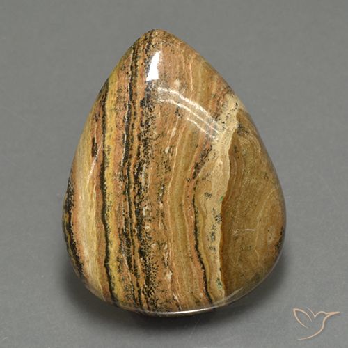 43.05ct 天然 マルチカラー 碧玉, 洋梨の形, オペーク