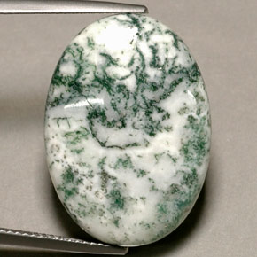 17.74カラットの天然マルチカラー碧玉、オーバルカット、オペーク