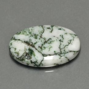 17.12カラットの天然マルチカラー碧玉、オーバルカット、オペーク