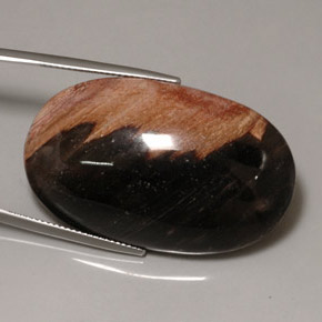 60.69カラットの天然マルチカラージャスパー（39.1×23.9 mm・オーバルカット）