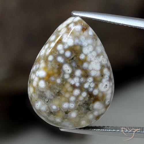 23.63ct 天然 マルチカラー 碧玉, 洋梨の形, オペーク
