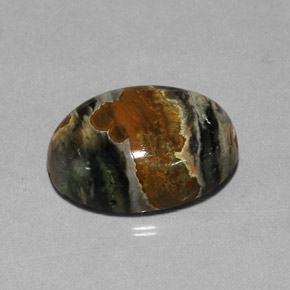 11.51カラットの天然マルチカラージャスパー（18.2×13.4 mm・オーバルカット）