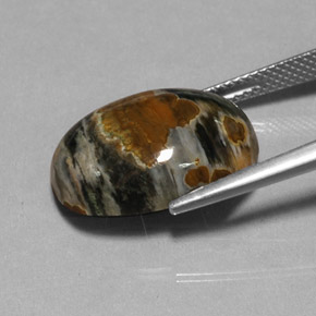 11.51カラットの天然マルチカラージャスパー（18.2×13.4 mm・オーバルカット）