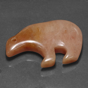 49.77カラットの天然マルチカラージャスパー（38.6×24.9 mm・ファンシーシェイプ）
