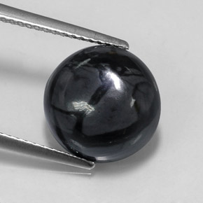 5.80カラットの天然マルチカラー碧玉、ラウンドカット、オペーク