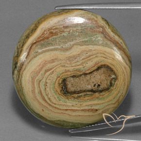 48.59ct 天然 マルチカラー 碧玉, ラウンド, オペーク