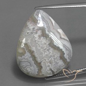 25.17ct 天然 マルチカラー 碧玉, 洋梨の形, オペーク