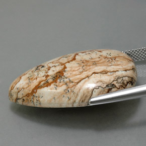 38.83カラットの天然マルチカラー碧玉、洋梨の形、オペーク