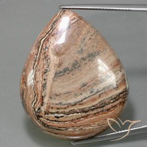 62.26ct 天然 マルチカラー 碧玉, 洋梨の形, オペーク
