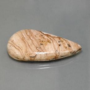 47.27カラットの天然マルチカラージャスパー（42.7×23.7 mm・ファンシーシェイプ）