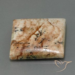 25.13カラットの天然マルチカラー碧玉、四角形、オペーク