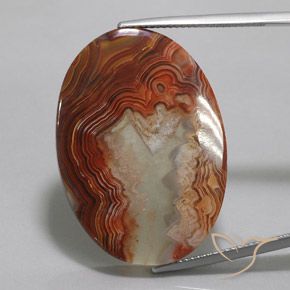 33.61ct 天然 マルチカラー 碧玉, 楕円形, 半透明