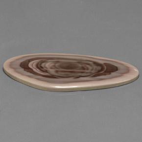 112.10カラットの天然マルチカラージャスパー（86.5×31 mm・ファンシーシェイプ）