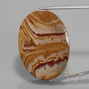 38.71ct 天然 マルチカラー 碧玉, 楕円形, オペーク