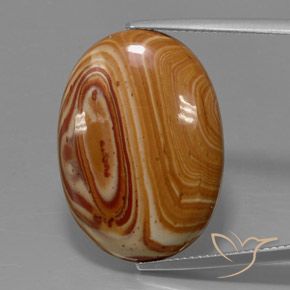 17.32ct 天然 マルチカラー 碧玉, 楕円形, オペーク