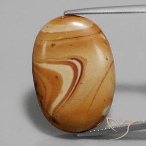 17.52ct 天然 マルチカラー 碧玉, 楕円形, オペーク