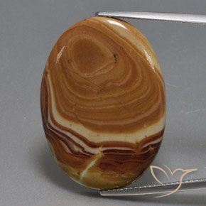 21.59ct 天然 マルチカラー 碧玉, 楕円形, オペーク