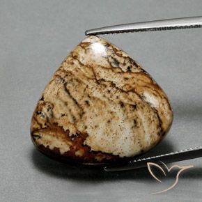 24.75ct 天然 マルチカラー 碧玉, 洋梨の形, オペーク