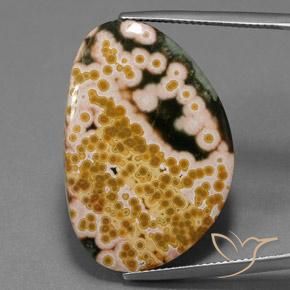 27.10ct 天然 マルチカラー 碧玉, ファンシー, オペーク