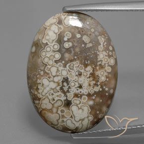 9.07ct 天然 マルチカラー 碧玉, 楕円形, オペーク