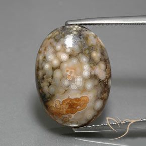 14.34ct 天然 マルチカラー 碧玉, 楕円形, オペーク