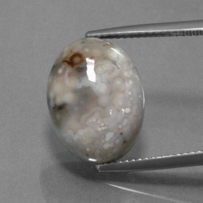 9.84カラットの天然マルチカラー碧玉、オーバルカット、オペーク