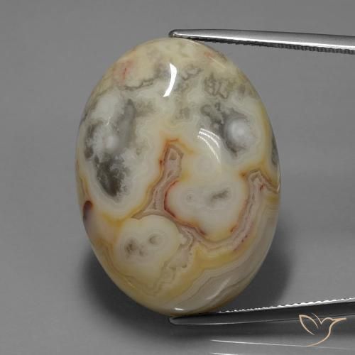 44.14ct 天然 マルチカラー 碧玉, 楕円形, オペーク