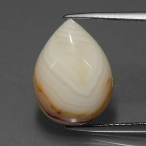 9.05カラットの天然マルチカラージャスパー（15.8×12 mm・洋梨の形）