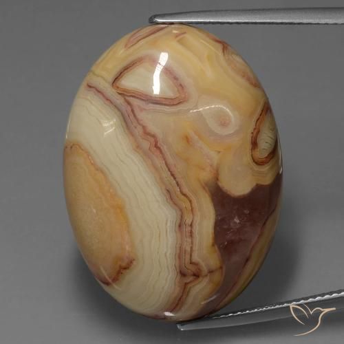 42.51ct 天然 マルチカラー 碧玉, 楕円形, オペーク