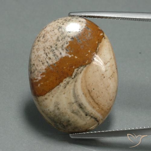 22.11ct 天然 マルチカラー 碧玉, 楕円形, オペーク