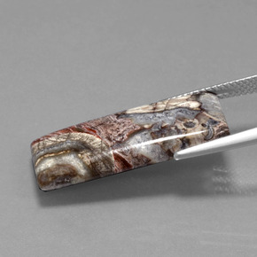 12.20カラットの天然マルチカラー碧玉、バゲット、オペーク