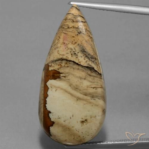 26.95ct 天然 マルチカラー 碧玉, 洋梨の形, オペーク