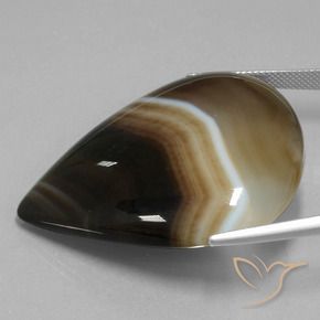 76.12カラットの天然マルチカラー碧玉、洋梨の形、半透明