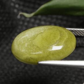 7.63カラットの天然マルチカラー碧玉、オーバルカット、オペーク