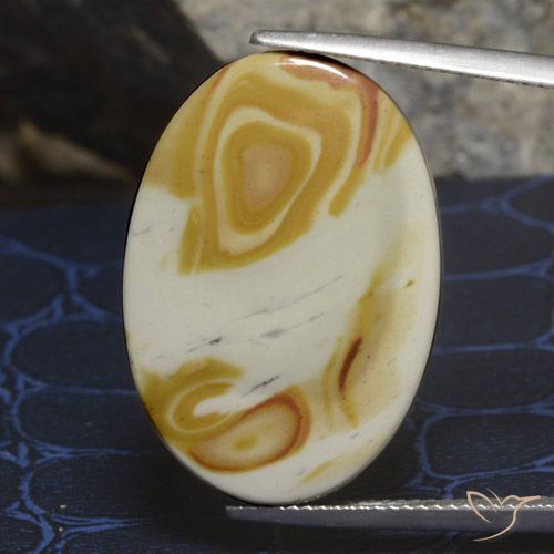 20.47ct 天然 マルチカラー 碧玉, 楕円形, オペーク