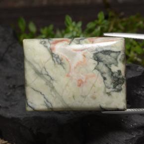 59.34カラットの天然マルチカラー碧玉、バゲット、オペーク