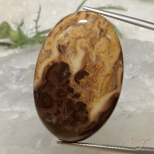 36.78ct 天然 マルチカラー 碧玉, 楕円形, オペーク